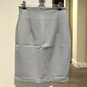 Korean Powder Blue Pencil Skirt